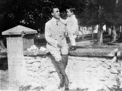 Giacomo Matteotti with his son Giancarlo in Roccaraso