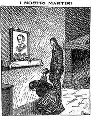 Drawing of Giacomo Matteotti assassination by Scalarini