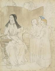 Study for the Painting Dante's Daughter by William Bell Scott