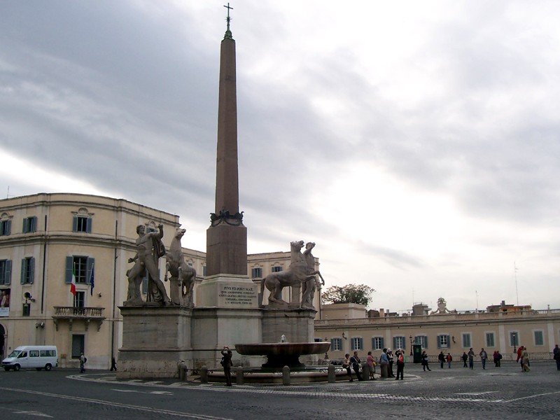 Obelisk at Quirinale Square in Rome
