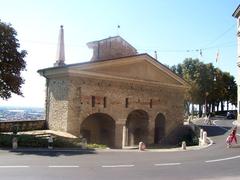 Saint James gate in Bergamo, Lombardy, Italy