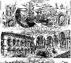 Historic sites overview in Bristol from 1873 detailed map