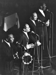 Delta Rhythm Boys performing at Kalastajatorppa restaurant in Helsinki in 1972