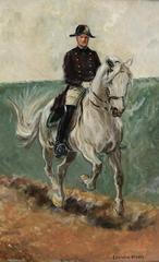 Lipizzaner horse from the Spanish Riding School painted by Ludwig Koch