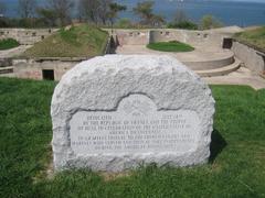 Monument at Fort Revere Park in Hull Massachusetts USA