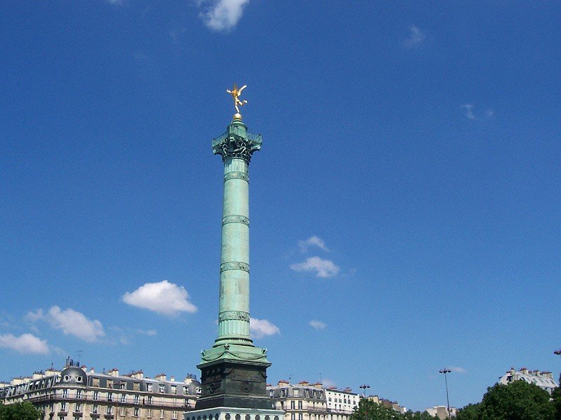 Colonne de Juillet at Place de la Bastille in Paris