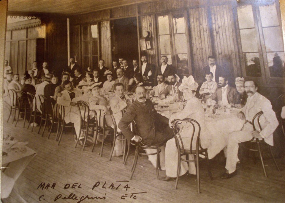 President Carlos Pellegrini at a lunch event in Mar del Plata 1890