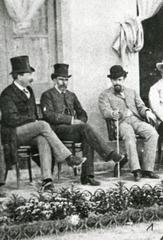 Julio Argentino Roca and Carlos Pellegrini historical photo 1880