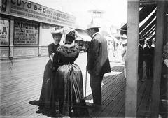 Carlos Pellegrini and his wife in Mar del Plata 1904