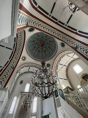 Interior view of Mustafa Atik Paşa Mosque showcasing intricate Islamic architecture