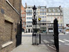 Side view of Marlborough Gate on Marlborough Road in St. James's, Kingston Upon Thames