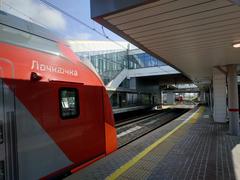Andronovka railway stopping point in summer, 2020