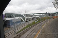 Andronovka MCC station entrance with modern architecture