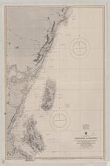 Nautical chart of the east coast of Africa from Zanzibar to Malindi