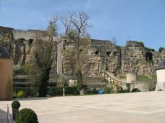Historic Casemates in Luxembourg with stone walls and arches