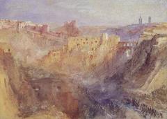 Luxembourg City landscape painting by Joseph Mallord William Turner 1839