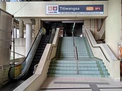 Entrance D of Titiwangsa LRT Station in Kuala Lumpur