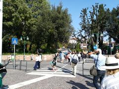 Campo de la Lana square in Venice with historic buildings and blue sky