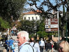 Campo de la Lana in Venice Italy with historic buildings and clear blue sky