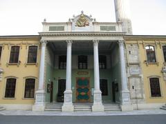 Front façade of the Teşvikiye Mosque in Istanbul