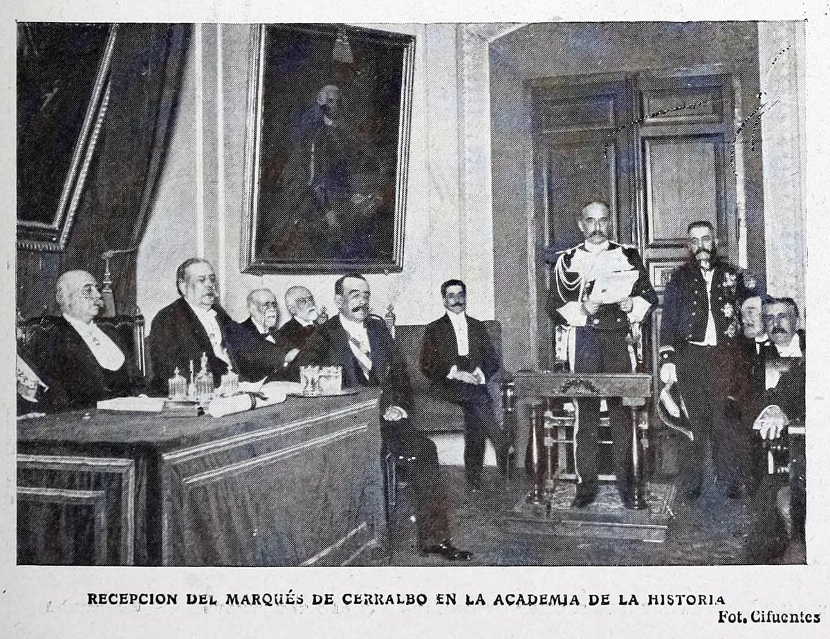 Reception of the Marquis of Cerralbo at the Academy of History, June 6, 1908