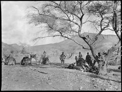 Resting under shade between Al ‘Ula and Al Wajh in 1915
