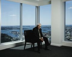 Harry Triguboff in his World Tower penthouse apartment