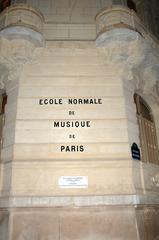Facade of the Ecole Normale de Musique de Paris building