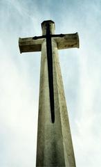 Commonwealth War Graves Commission Cross of Sacrifice in cemetery