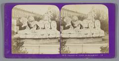 Ornamental fountain sculpture Cybele at Plaza de Cibeles in Madrid