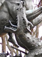 Sculpture of dragon from St. George and the Dragon in Philadelphia's Fairmount Park