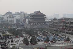 View of Xi'an Drum Tower from Bell Tower
