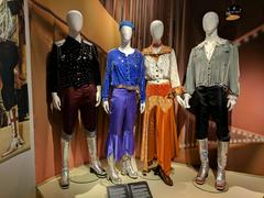 Exhibit of ABBA the Museum with mannequins of ABBA members in iconic costumes