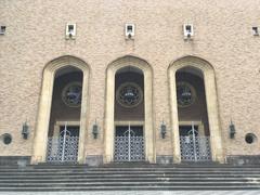 Waseda University Okuma Auditorium main entrance