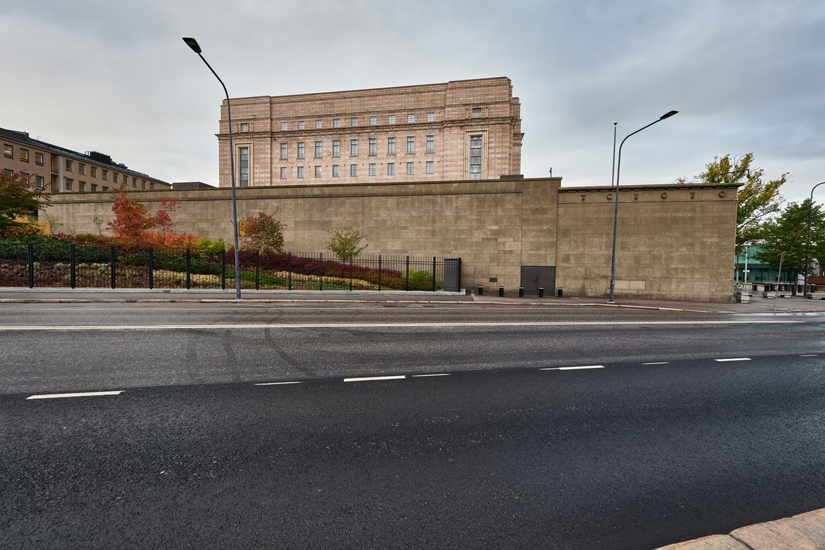 A-siipi wing of the Eduskuntatalo parliament building in Helsinki