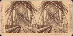 Group of 7 stereograph views of the Forth Bridge in Queensferry, Scotland