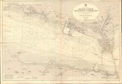 Nautical chart of the River Forth from the Forth Bridge to Crombie Pier, scale 1:10,000, surveyed in 1944