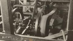 Steam engine driving centrifugal pump at Camp Pullman La Rochelle France December 1918