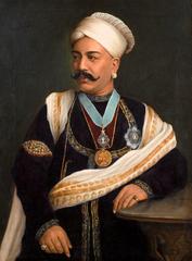 Portrait of Sir Tanjore Madhava Rao painted circa 1880
