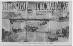 Postcard of House of Aulus Trebius Valens in Pompeii from the 1920s