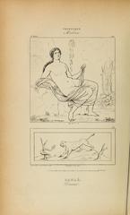 Drawing of Danae fresco by Henri Roux the Elder and Adolphe Bouchet, 1870, found in House of Pansa Pompeii