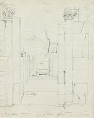 Sketch of House of Pansa in Pompeii by James Giles, detailed historical artwork