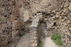 Pompeii Thermopolium ancient fast food counter with jars and fresco