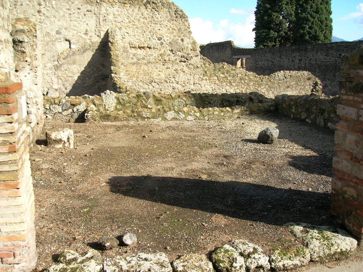 Photo of ancient Roman stable at Pompeii