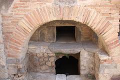 Ancient bakery ruins in Pompeii, Panificio IX.1.3 and IX.1.33