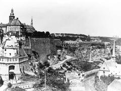 Photograph of the fortress of Luxembourg before its demolition in 1867
