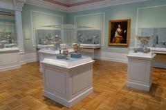 Interior view of Portland Art Museum showcasing artwork and modern design in Portland Oregon USA