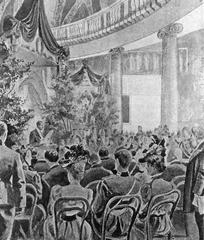 Pushkin celebrations ceremony at Moscow University on May 26, 1899