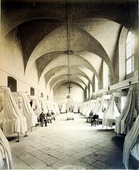 Historic general hospital room from 1890 at Abbaye Saint-Remi