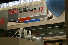 CNN Center building in downtown Atlanta Georgia